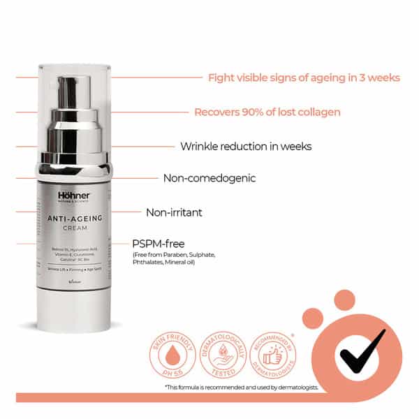 Hohner Anti Aging Cream For Wrinle Lift | Firming And Age Spots 30Gram