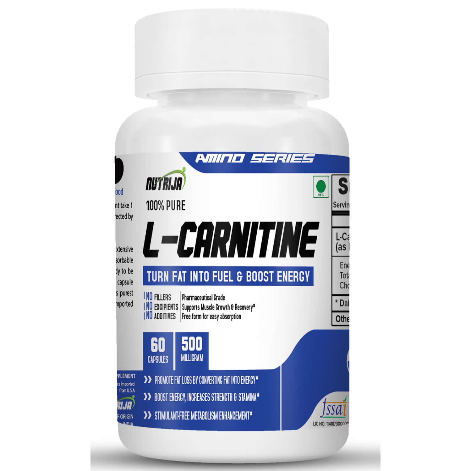 l carnitine dosage for weight loss L-Carnitine Tartrate main image 1