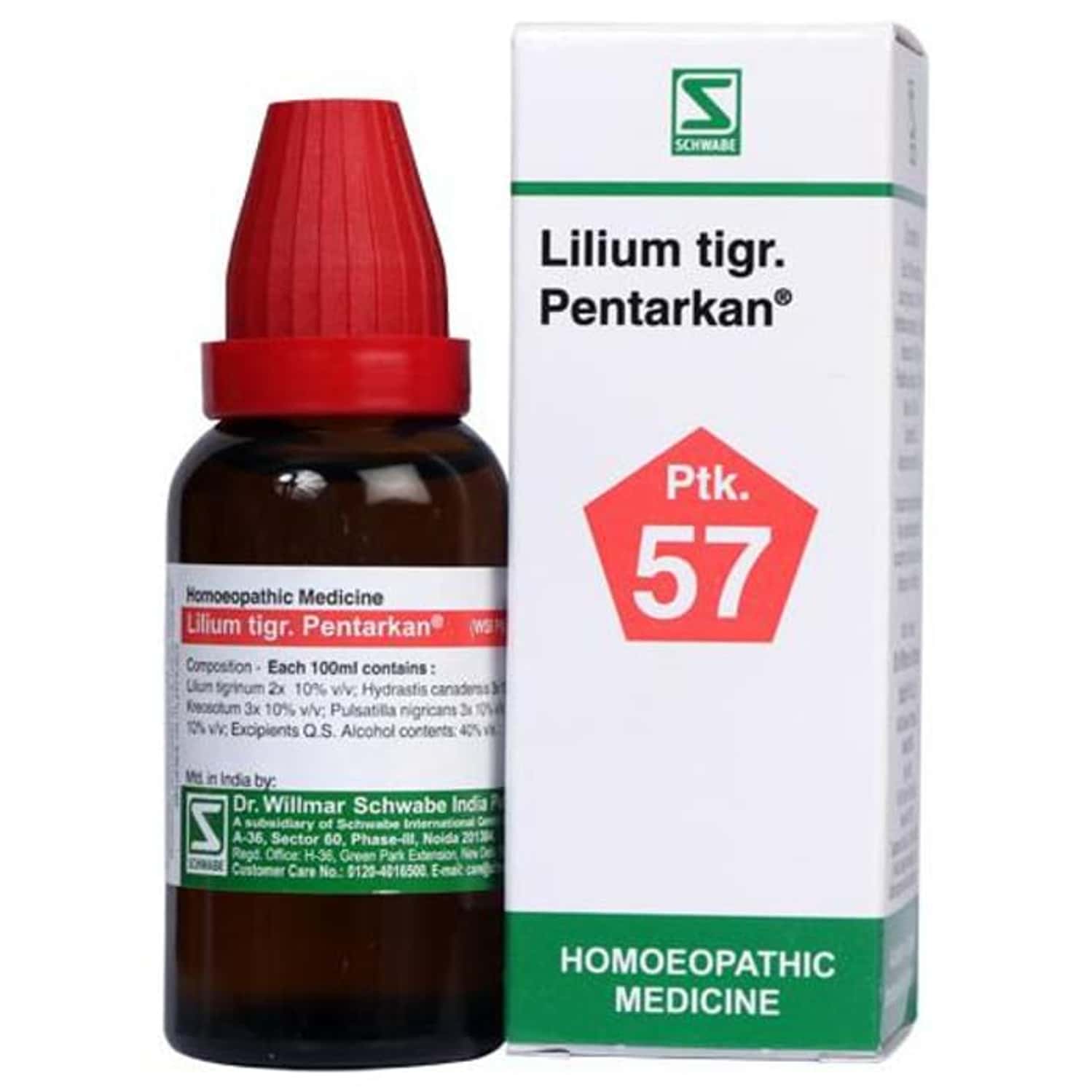 Dr. Willmar Schwabe India Lilium Tigr. Pentarkan Ptk 57 Drop 30 Ml