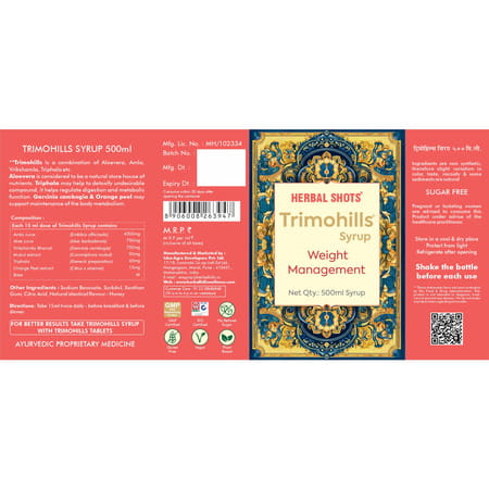 Herbal Hills Trimohills Herbal Shots 500Ml (Pack Of 2)