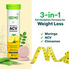 Oziva Acv Moringa For Weight Loss | 3-In-1 Fat Oxidation Formula | Lemon Masala | 60 Fizzy Tabs