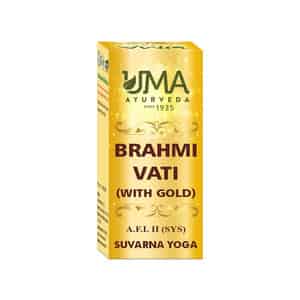 Uma Ayurveda Brahmi Vati With Gold Ayurvedic Tablets 30 Tab