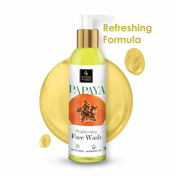 Good Vibes Brightening Face Wash Papaya - 200 Ml