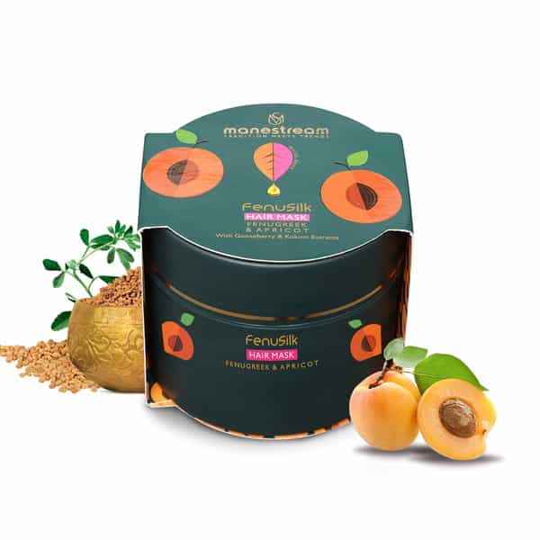Manestream Fenusilk Hair Mask With Fenugreek & Apricot | 500Gms For Men & Women