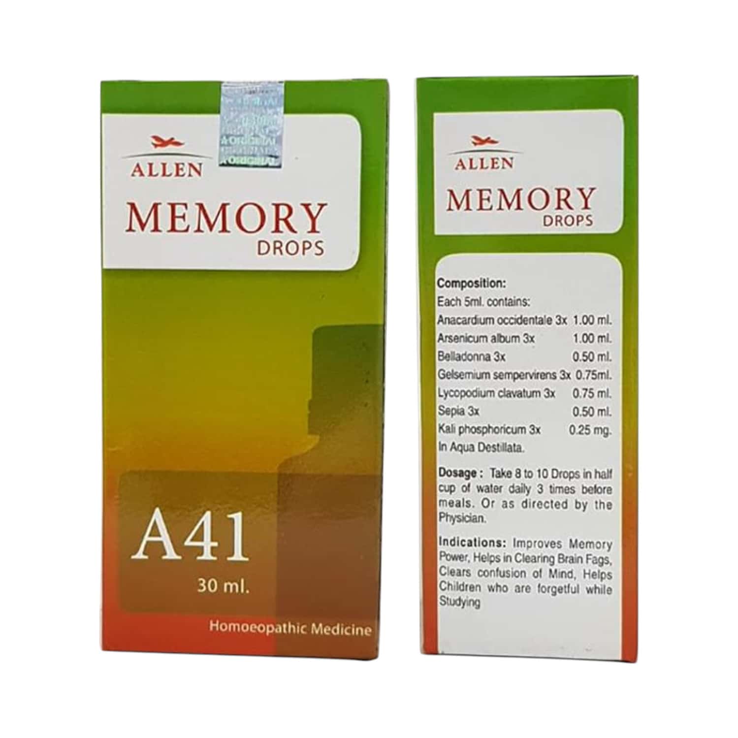 Allen Laboratories A41 Memory Drops 30 Ml