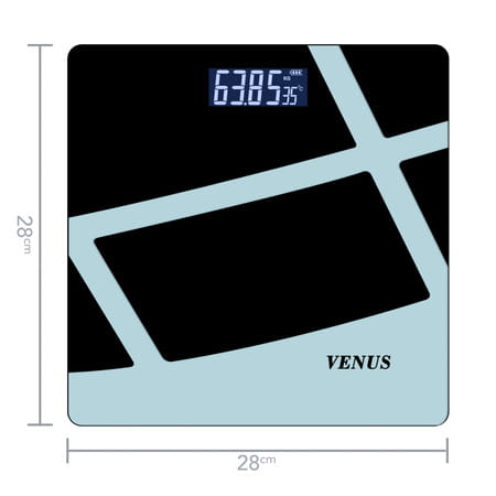Venus (India) Electronic Digital Personal Bathroom Weight Machine | Upto 180kg | Eps-6399-New-Grey