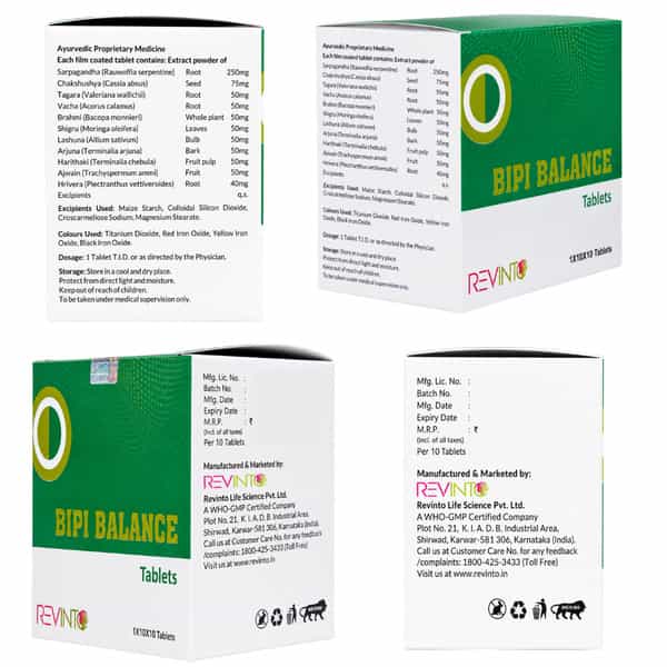 Revinto Bipi Balance | Natural Blood Pressure Support | 100N