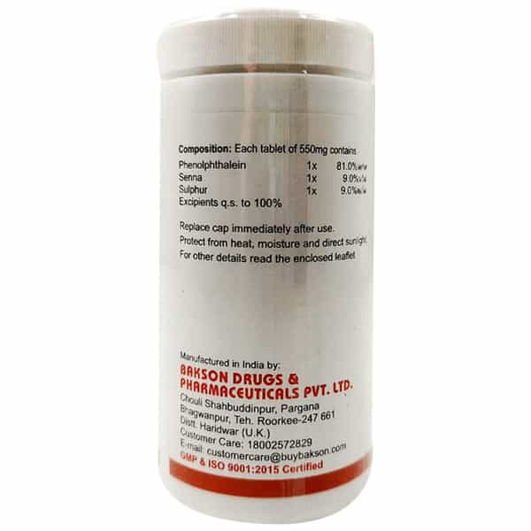 Dr Bakshi's Bakson Homoeopathy Y - Lax Tablet 200 Tablets