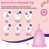 Mom & World Reusable Menstrual Cup For Women Odor And Rash Free No Leakage (Large) X Pack Of 2