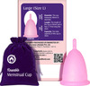Mom & World Reusable Menstrual Cup For Women Odor And Rash Free No Leakage (Large) X Pack Of 2