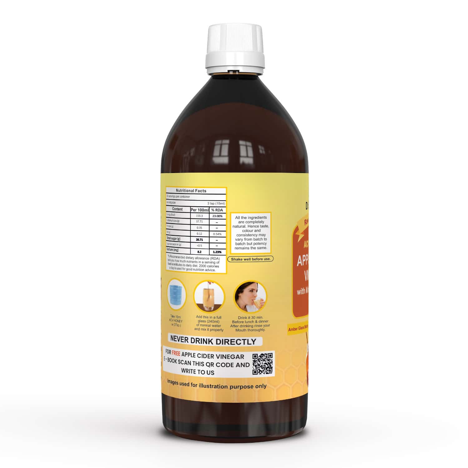 Dr. Patkar'S Apple Cider Vinegar With Honey 500 Ml