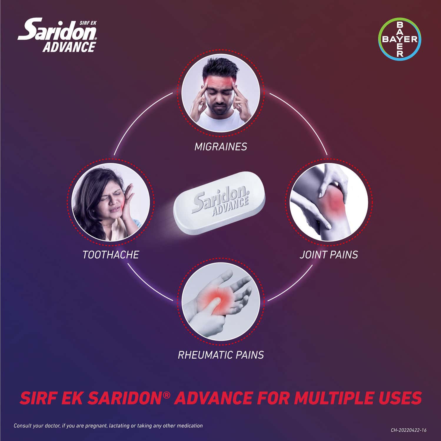 Buy SARIDON ADVANCE FOR SEVERE HEADACHE RELIEF TABLET 10 TABLETS Online & Get Upto 60 OFF at