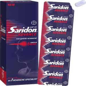 Saridon Advance For 5 In 1 Pain Relief Strip Of 10 Tablets
