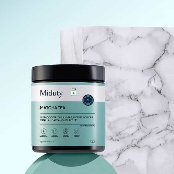 Miduty Matcha Tea - Mct Fat - Antioxidant - Coconut Milk Powder - Anti Aging - Weight Loss - 260G