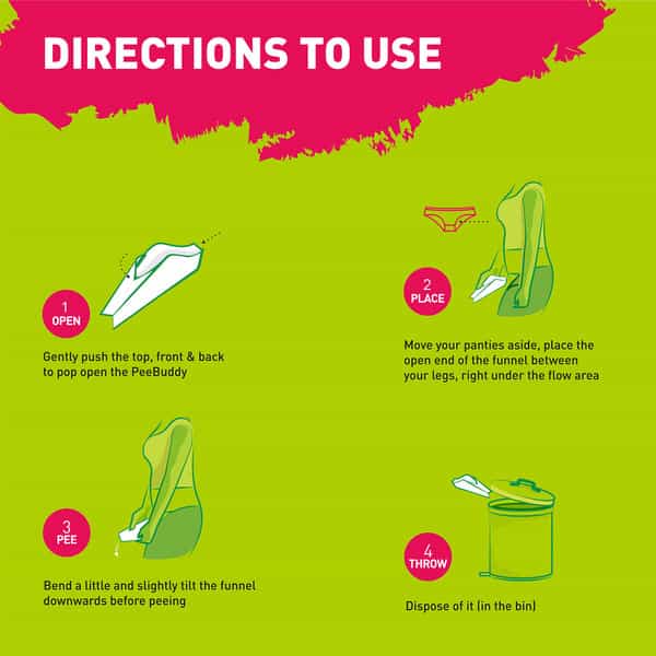 Peebuddy - Disposable Portable Female Urination Device For Women - 40 Funnels