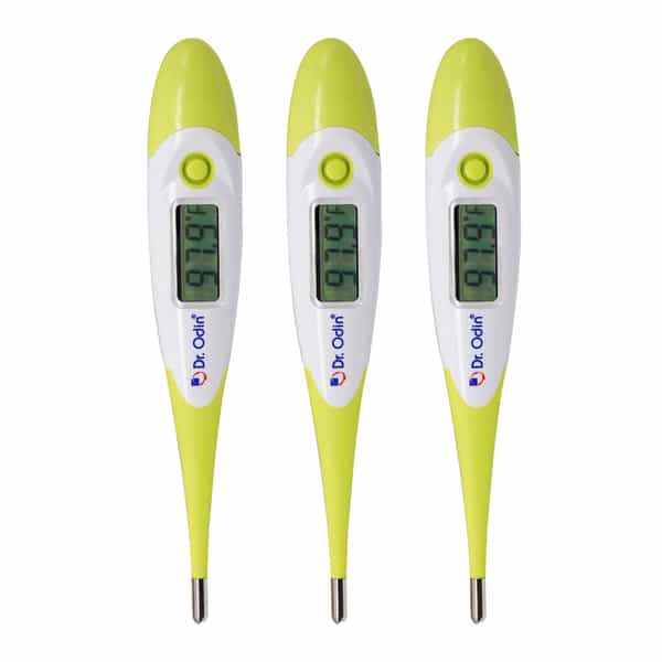 Dr. Odin Dmt4320 Digital Medical Thermometer Fda Approved Quick 40 Second Reading Pack Of 3