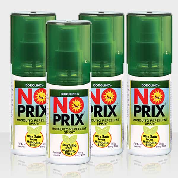 Boroline Norpix Ayurvedic Personal Mosquito Repellent Spray 100 Ml X 4 (Pack Of 4)