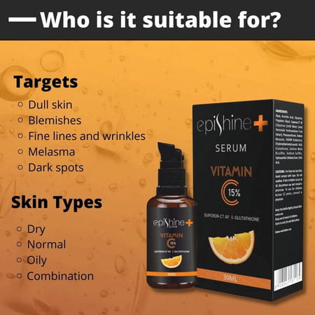 Epishine Plus Vitamin 15% Serum - 30ml