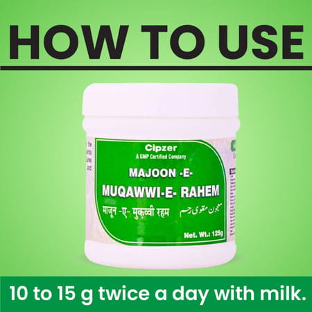 Cipzer Majoon-E-Muqavvi Reham 125 Gram |Useful In White Discharge & In Irregular And Painful Menses|