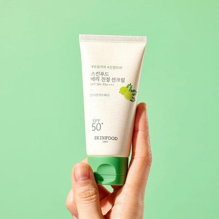 Skinfood Berry Soothing Sun Cream - Luxurious Sunscreen - Uv Damage And Environmental Stressors 50Ml