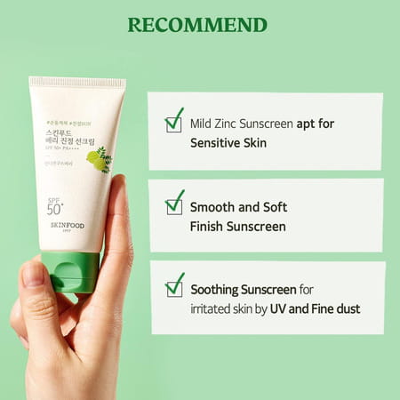 Skinfood Berry Soothing Sun Cream - Luxurious Sunscreen - Uv Damage And Environmental Stressors 50Ml