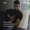 Frido Memory Foam Wedge Cushion|Complete Back Support |Improves Comfort & Posture (Pack Of 2)