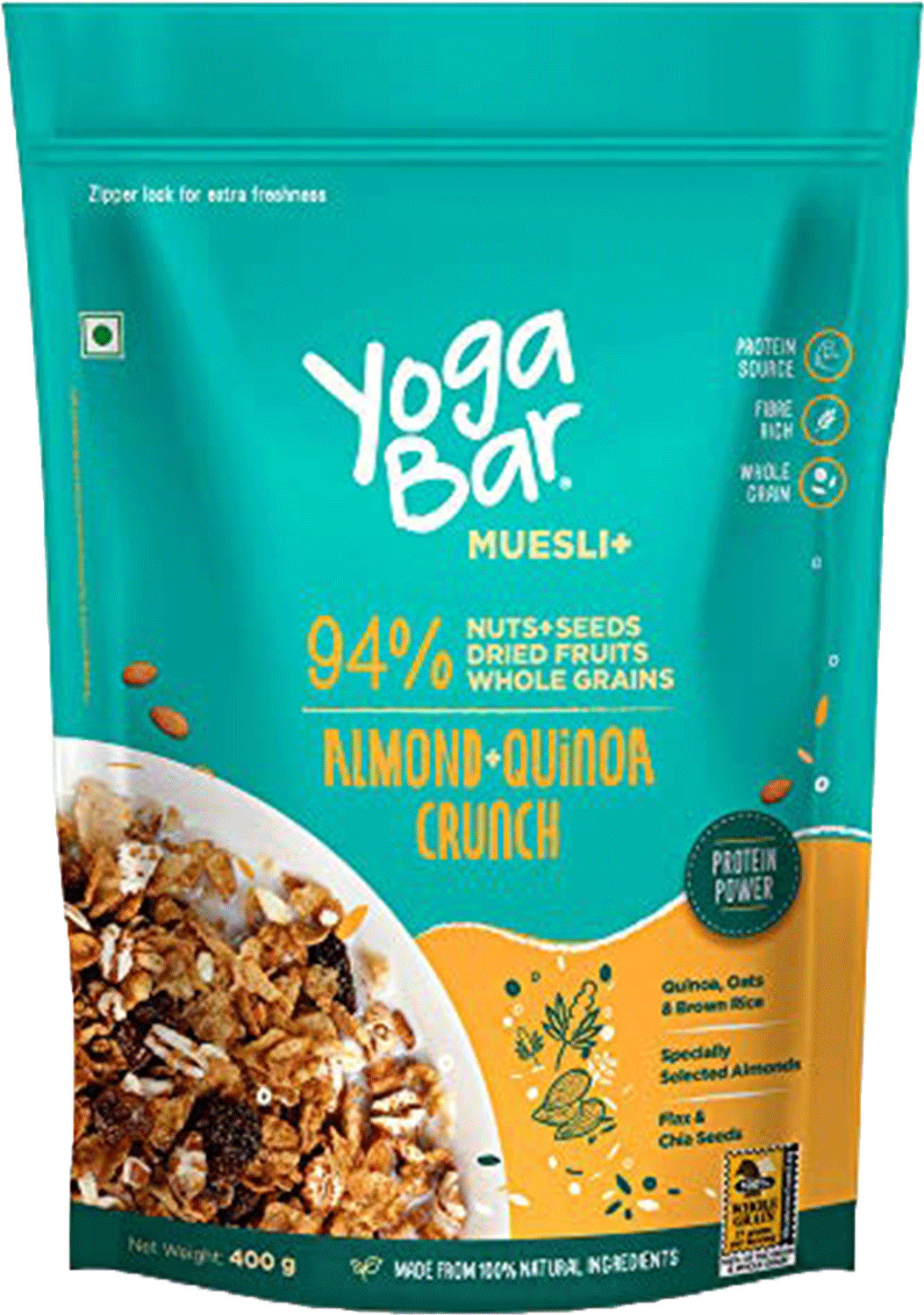 Yogabar Almond Quinoa Muesli 400g