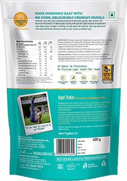 Yoga Bar Almond Quinoa Muesli 400G