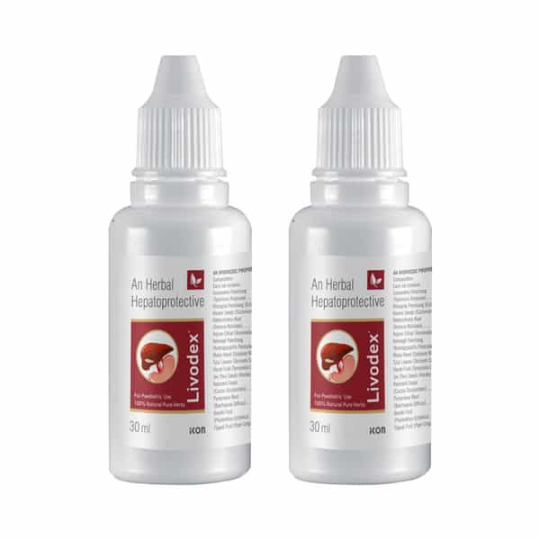Livodex Drops Liver Health 30 Ml | Liver Health Supplement | Detox Liver| Fatty Liver (Pack Of 4)