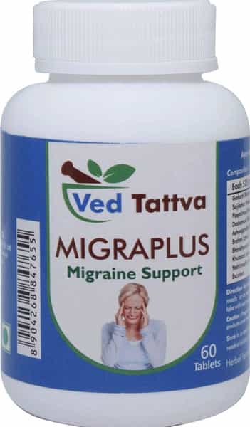 Ved Tattva Migra Plus 60 Tablets - Natural Supplement For Migraine Support