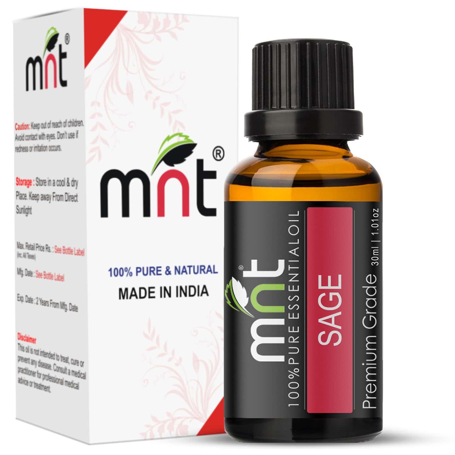 Mnt Sage Essential Oil (30ml) 100% Pure Natural & Therapeutic Grade