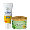 Tnw-The Natural Wash Combo Of Aloe Vera Gold Gel & Sun Defence Sunscreen Cream