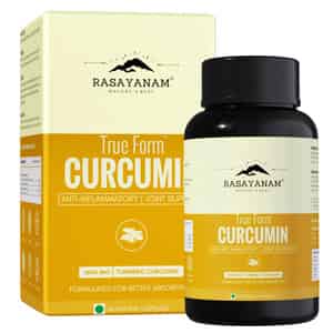 Rasayanam Curcumin 1600mg | Nano Curcumin 95% Curcuminoids | Turmeric & Piperine - 60 Capsules