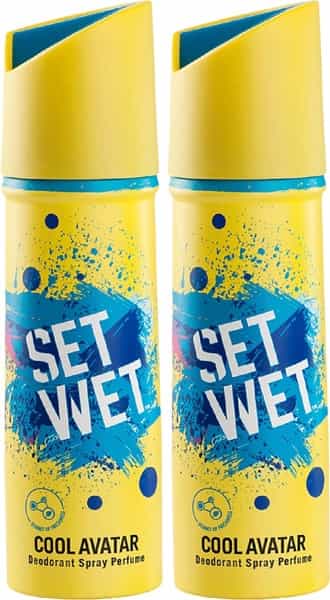 Set Wet Cool Avatar Deodorant & Body Spray Perfume For Men 150 Ml (Pack Of 2)