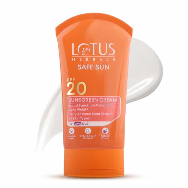 Lotus Safe Sun Sun Block Pa+ Spf-20 Cream 100 Gm