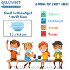 Quarant Kids Blue 3 Ply Disposable Surgical Face Mask For Boys & Girls 5 To 12 Years - Pack Of 50