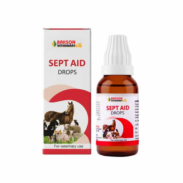 Baksons Veterinary Sept Aiddrops | For Veterinary Use| 30 Ml
