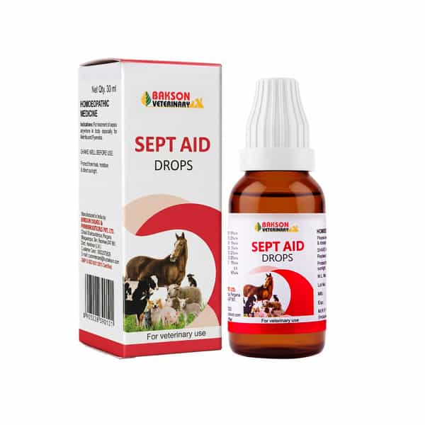 Baksons Veterinary Sept Aiddrops | For Veterinary Use| 30 Ml