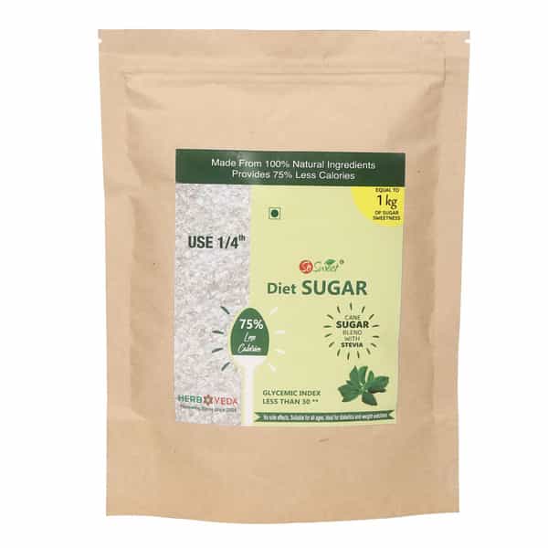 So Sweet 75% Less Calories Diet Sugar Pouch | 250Gm - Low Calorie (Pack Of 3)