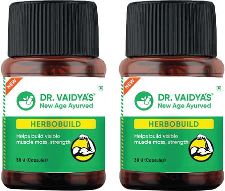 New Dr. Vaidya'S Herbobuild - 30 Capsules - Pack Of 2