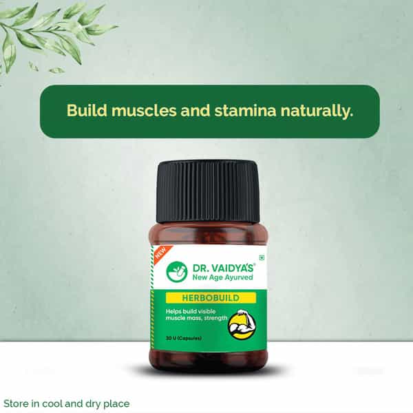 New Dr. Vaidya's Herbobuild - 30 Capsules - Pack Of 2