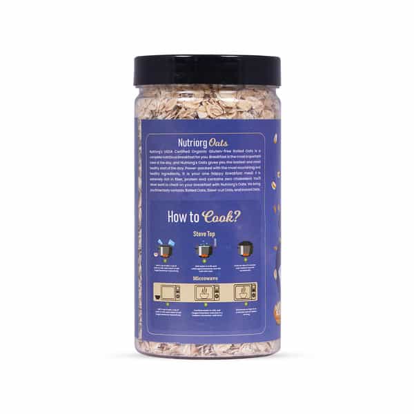 Nutriorg Certified Organic Rolled Oats 400G