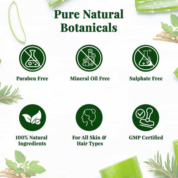 Vansaar 45+ Pure Aloe Vera Gel 500G For Face | Skin & Hair | Enriched Withashwagandha & Tea Tree Oil
