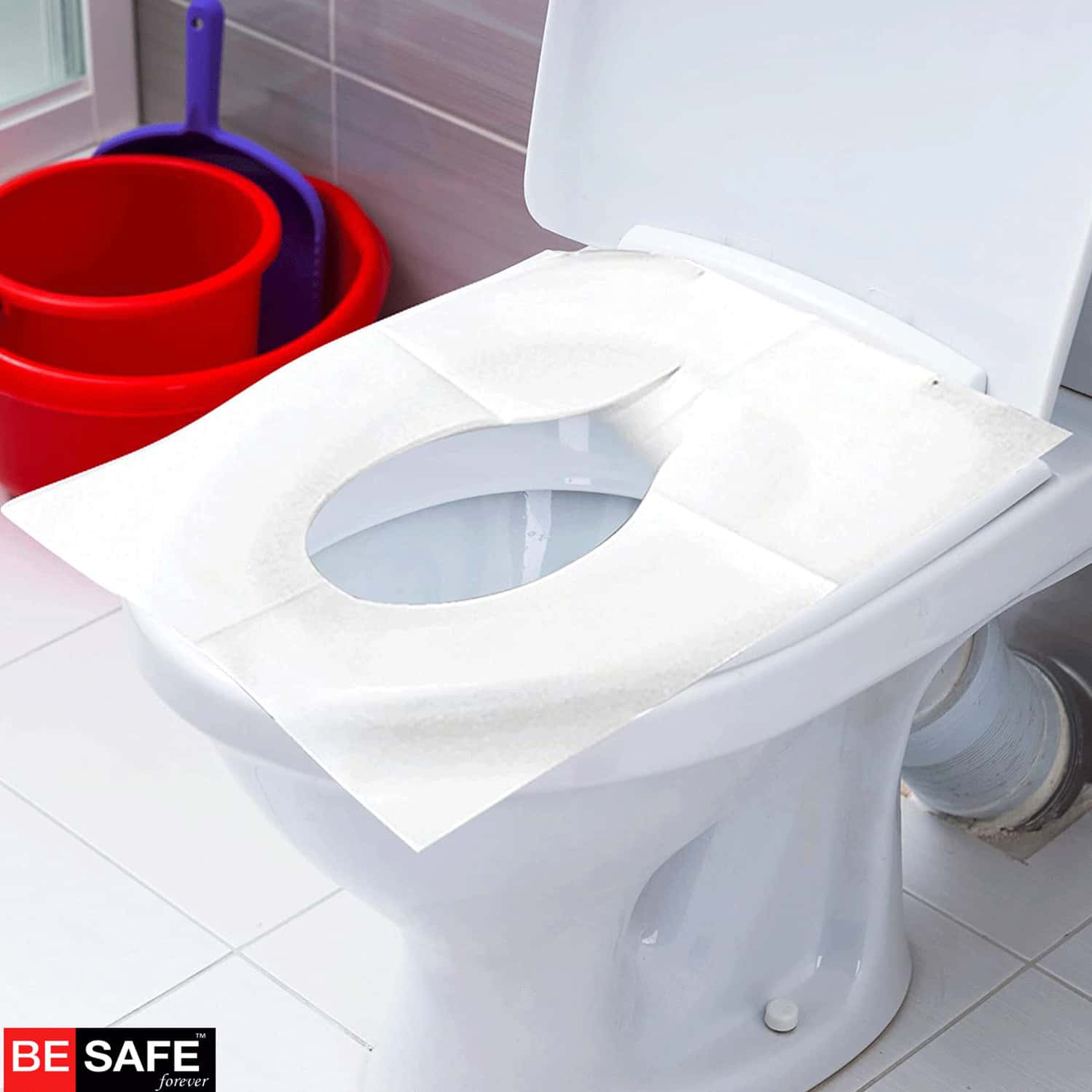 Buy BESAFE FOREVER DISPOSABLE PAPER TOILET SEAT COVER 20 SHEETS BLACK