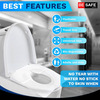Besafe Forever Disposable Paper Toilet Seat Cover 20 Sheets Black
