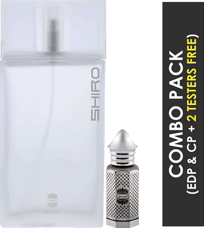 Ajmal Shiro Eau De Parfum 90ml Perfume For Men And Asher Cp Oil Alcohol-Free Attar 12ml For Unisex