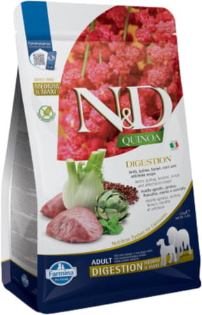 Farmina N&D Quinoa Digestion Adult Dog Food | Lamb | Supports Digestive Health | 2.5kg