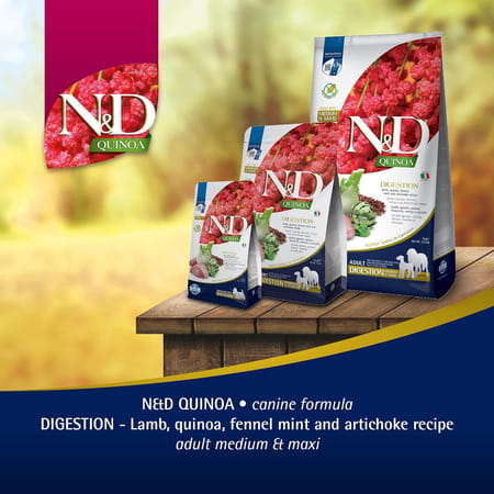 Farmina N&D Quinoa Digestion Adult Dog Food | Lamb | Supports Digestive Health | 2.5kg