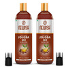 Newish Cold Pressed Jojoba Oil For Skin & Hair Growth - Virgin & Unrefined 200ml (Pack Of 2)