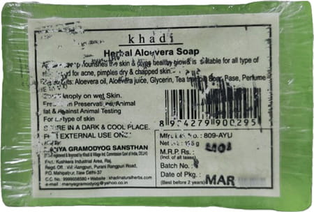 Khadi Natural Herbs Herbal Aloevera Soap 125g